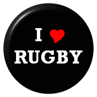 I love Rugby Badge